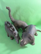 3 Dinosaurier,Bullyland,Triceratops/Erachiosaurus/Stegosaurus,made Sri Lanka