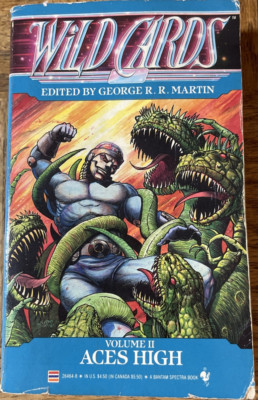 Wild Cards Volume 2 Aces High Paperback Book By George R. R. Martin-Rare