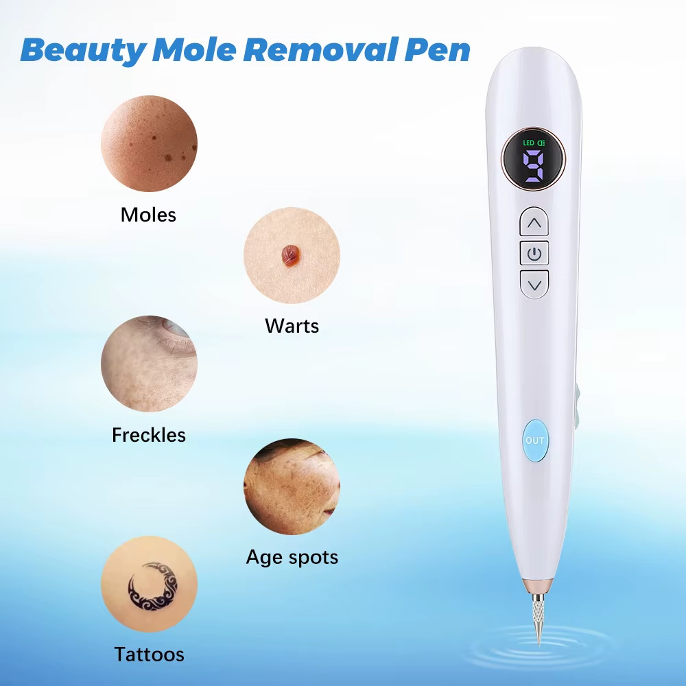 - Senza marca/Generico - - Penna Al Plasma Rimozione Verruche Lentiggini Tatuaggi Lcd Kit Cauterizzatore - Miniatura 2