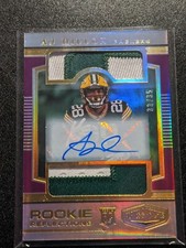 AJ DILLON 2020 Panini PLATES & PATCHES ROOKIE REFLECTION  #33/35 PACKERS AUTO RP