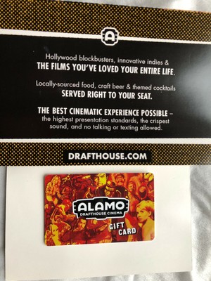 Alamo Drafthouse Theaters $150.00 Value Gift Card Unused ...