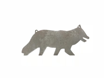 AR500 3/8'' Coyote Silhouette Steel Target Gong 24'' X 10''