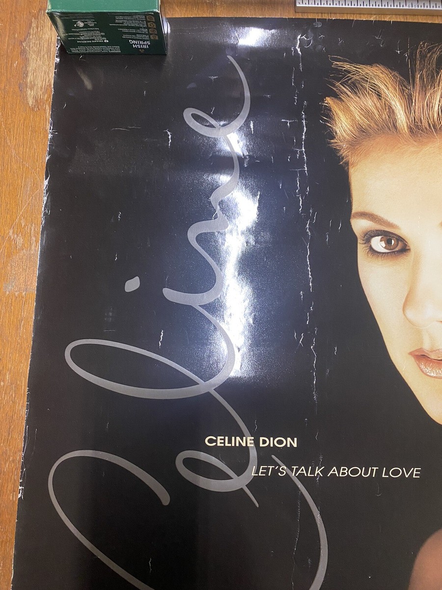 Celine Dion Poster 1997 Original Promo Let's Talk About Love | eBay