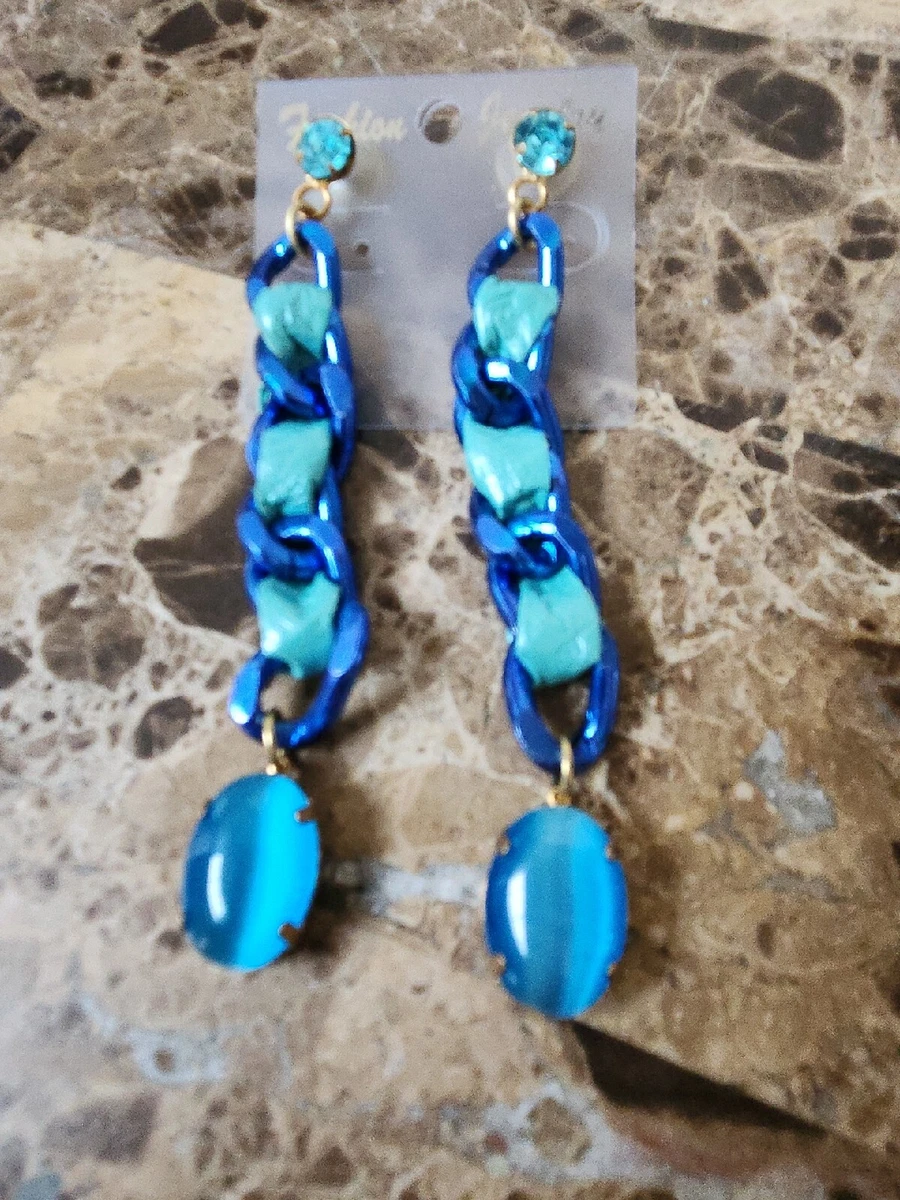 Blue sales earrings target
