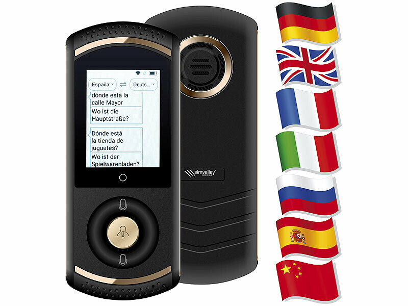 Traducteur automatique TTL-75 Simvalley Mobile appareil traduction vocale instantanée