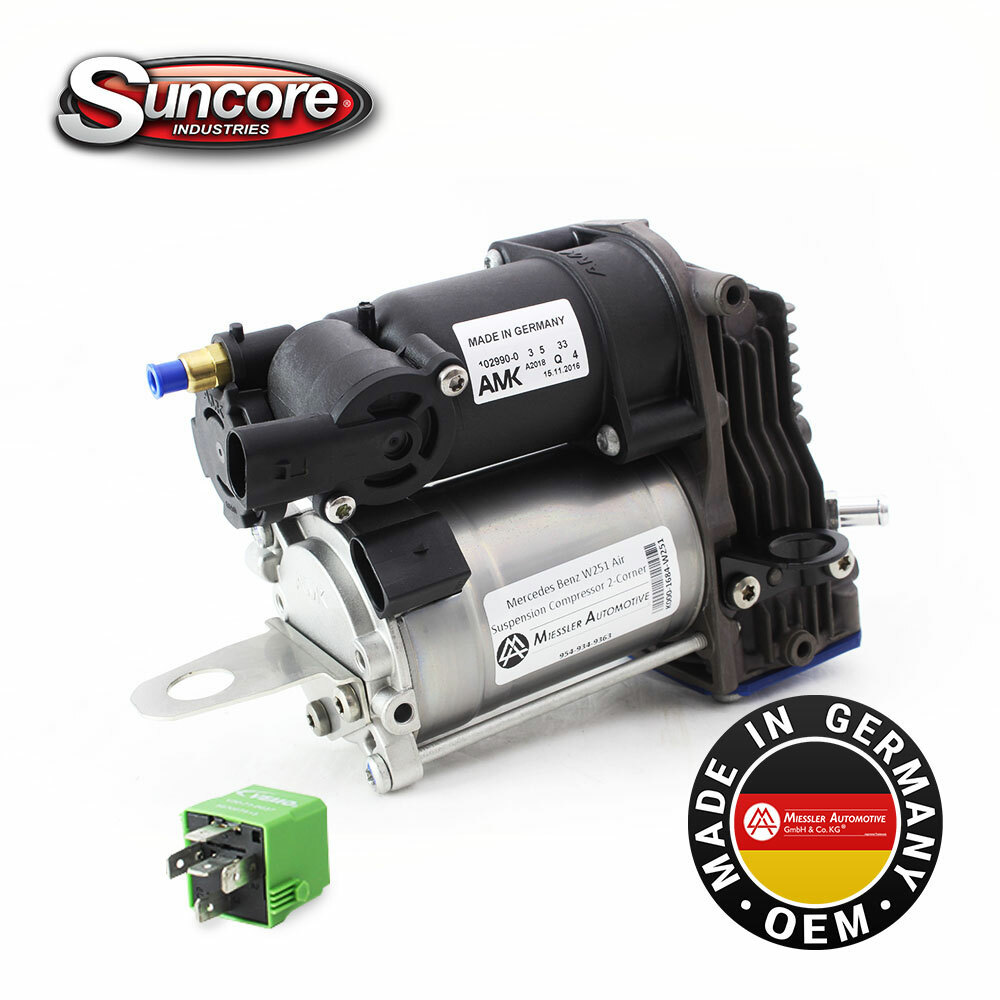 2006-2015 Mercedes Sprinter OEM AMK Air Ride Suspension Air Compressor & Relay-image