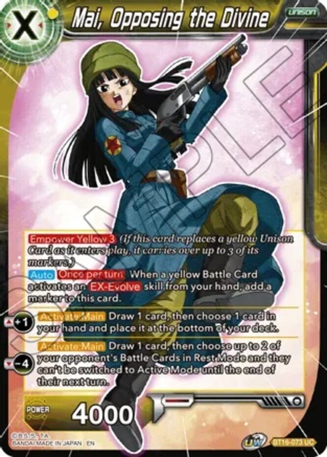 NM-Mint DBS:M Mai, Opposing the Divine - BT16-073 - UC Realm of the Gods (BT16) 