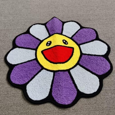 村上隆 Flower Floor Mat Takashi Murakami Flower Floor Mat / Pink × White kaikai kiki | eBay