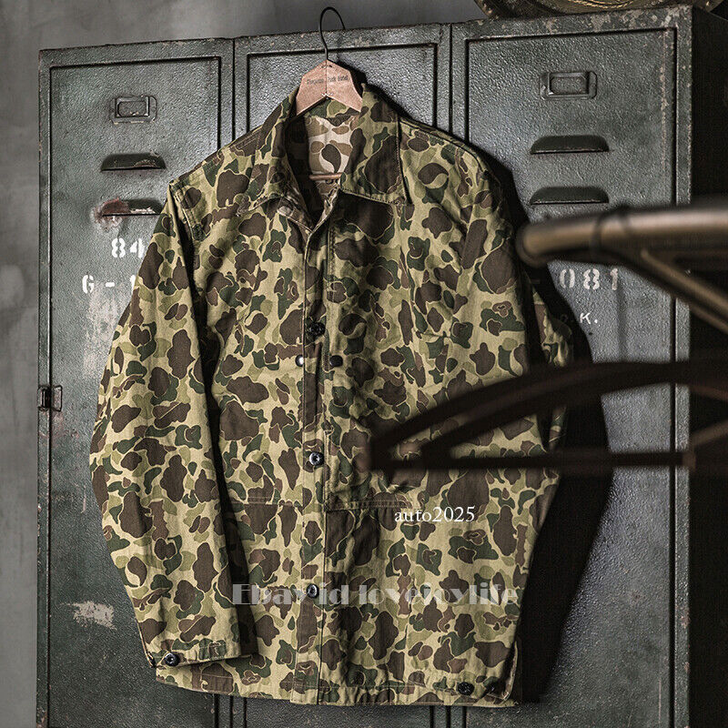 ジャケット・アウター BRONSON MFG. USMC P-42 size38 WWII USMC Type P-42 Reversible Duck Hunter Camo Jacket