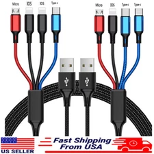 4 in 1 Fast USB Charging Cable Universal Multi Function Cell Phone Charger Cord
