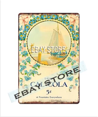 drink Cal-Cola retro tin sign reproductions collectible plaque