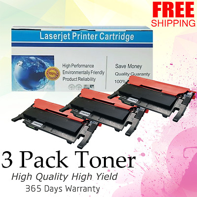 3PK CLT-K406S Black Toner For Samsung CLP-360 367W CLX-3304 3303fw SL-413w C460w