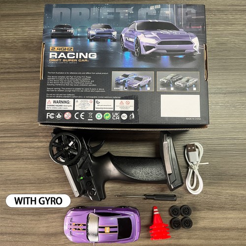 Gyro 2.4G Mini High Speed RC Drift Car 1/43 Racing Vehicles 4WD RTR Mini Toys 9W - Picture 8 of 15