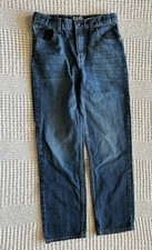 OshKosh Bgosh Boys Jeans 12R Stretch Blue Denim Belted Pocket Casual
