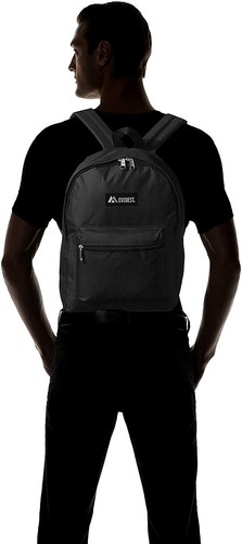 Everest Basic 15" Backpack Travel Sport School Book Bag - Hot Pink NEW - Picture 9 of 10