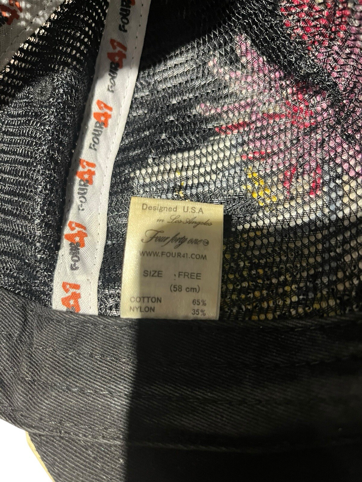 Four Forty One Rhinestone Patch strapback adjusta… - image 7