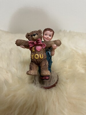 Vtg DEMDACO Expressions Of Love Figurine ''I Love You So Much  4'' Tall