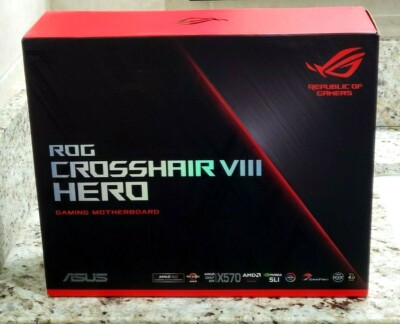 ASUS ROG CROSSHAIR VIII HERO X570 AMD AM4 ATX Motherboard NEW