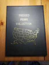 Large Elongated / Pressed Penny Book Holds 144 coins 