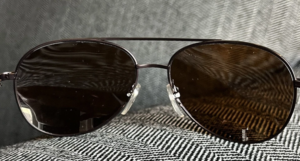 Gafas de sol polarizadas L.L.Bean Aviator marco bronce con lentes marrones NUEVO Foto 4 de 4