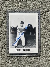 Duke Snider signed Autographed 1977 TCMA Galasso Card #24 DODGERS /coa