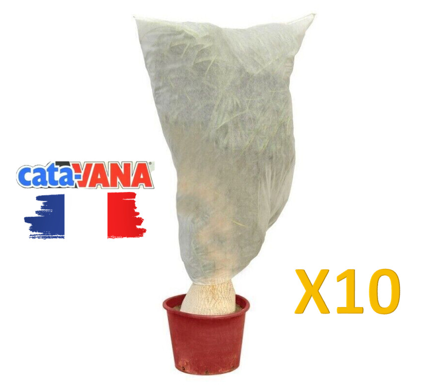 Plantes brûlées par le gel ? Découvrez le sac voile de protection hivernage haute densité x10