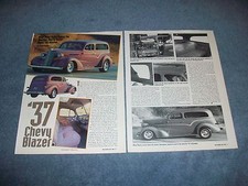 1937 Chevy Custom Street Rod Article 37 Chevy Blazer Panel Delivery