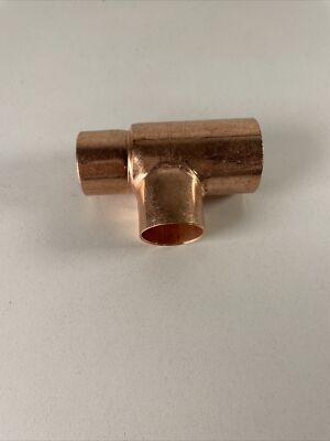 1-1/4'' x 1'' x 1'' Inch Copper Reducing Tee CxCxC Sweat Plumbing Fitting (5)