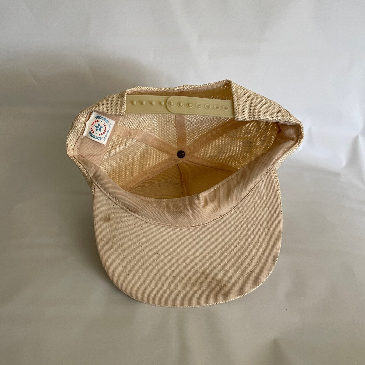 Vintage Rare 70'S/80's Trucker Hat/Cap Patch Print Snapback Mesh