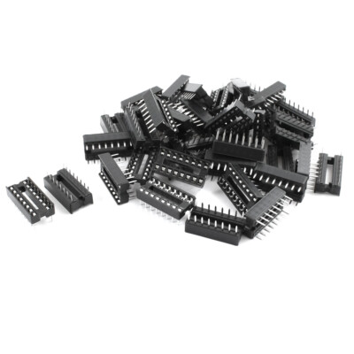 40 stücke 2,54mm PCB Board 2 Reihe 16 Pin DIP Solder Typ IC Sockel Adapter