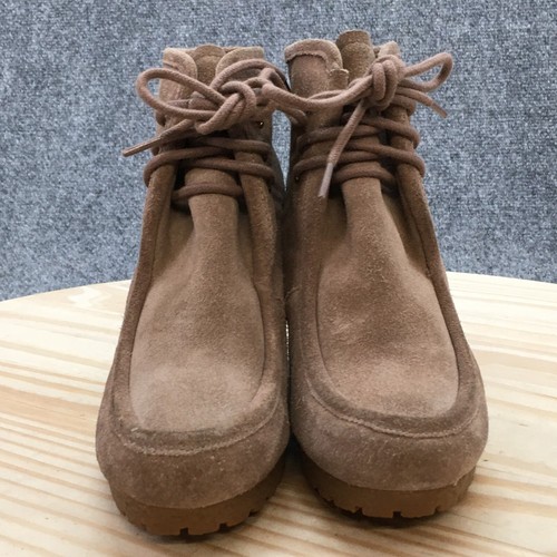 Michael Michael Kors Boots Womens 5.5 Ankle Chukka Brown Suede Leather Lace Up - Picture 5 of 15