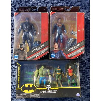 DC Comics Multiverse Justice League Batman Superman Figures + Swamp Showdown Set