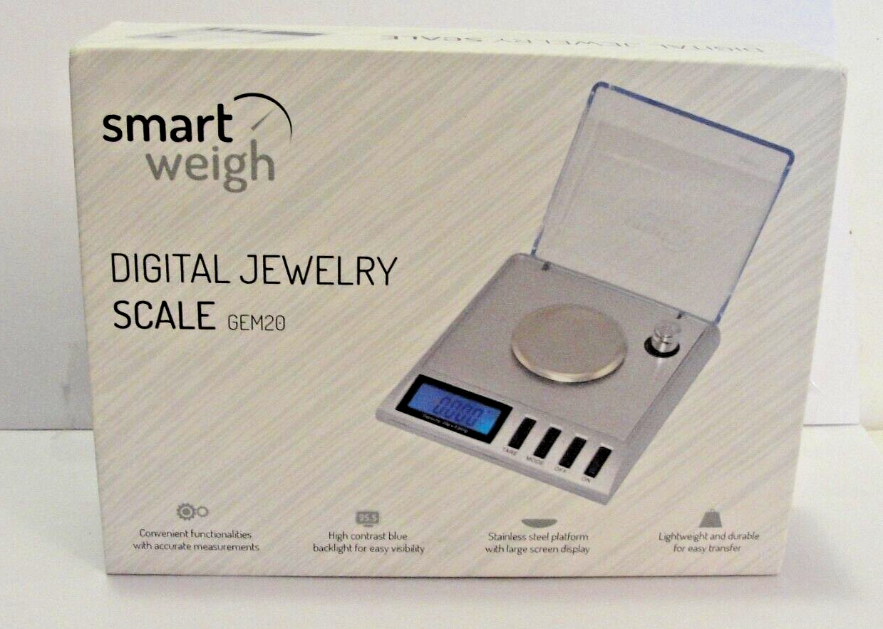 SMART WEIGH DIGITAL JEWELRY SCALE GEM 20, NEW/SEALED G eBay