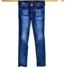 American Eagle Womens Size 2 Skinny Stretch Denim Dark Wash Blue Jeans USA Made