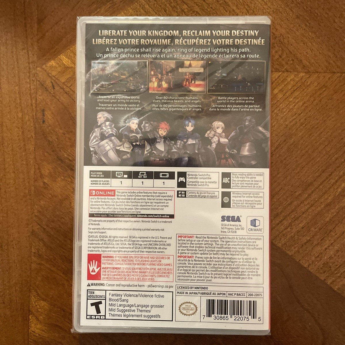 Brand New, Sealed Unicorn Overlord - Nintendo Switch ( Physical