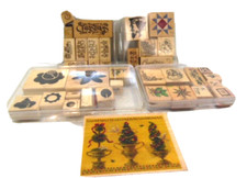 Crafting ink stamps wood 1405uh2d preowned clean good condition