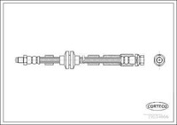 Corteco 19034666 Bremsschlauch 410 Mm FüR Ford