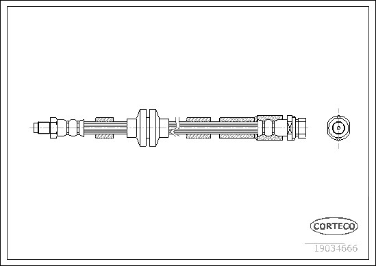 Corteco 19034666 Bremsschlauch 410 Mm FüR Ford-image