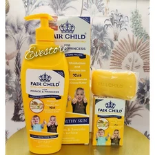 Fair child natural skin tone with Oatmeal+Shea Butter body lotion 400ml &  Soap 