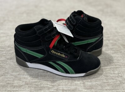 reebok shoes reebok freestyle hi womens green