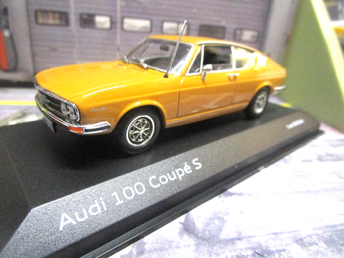 AUDI 100 Coupe S C1 ocker geb yellow 1974 – 1976 Minichamps 1:43
