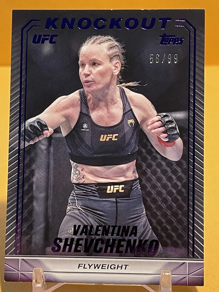 2024 Topps UFC Knockout - Purple #72 Valentina Shevchenko /99