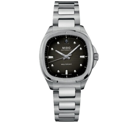New Mido Multifort TV 35mm Grey Dial Unisex Watch M0493071108100