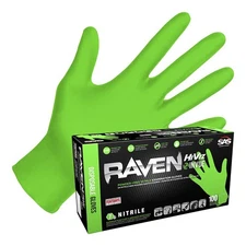 Raven Hi-Viz InVue Powder-Free Exam Grade Nitrile - 7 mil - 100 Gloves - 2 X