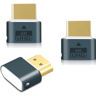 3 HDMI Dummy Plugs, HDMI Dongles for Virtual Monitor Display Emulator 4k@6...