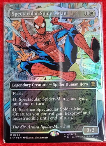 MTG Marvel's Spider-Man SPM R 240 Spectacular Spider-Man Borderless Foil