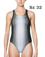 New Nike Women's Fade Sting Fastback One Piece Swimsuit SZ 32 / WMS 6 726116