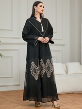 Muslim Women Abaya Long Robes Turkey Kaftan Loose Islamic Maxi Dress Ramadan New