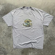 Vintage 90s ODM Alien Mushroom Skater JNCO Style Graphic T Shirt Size XL
