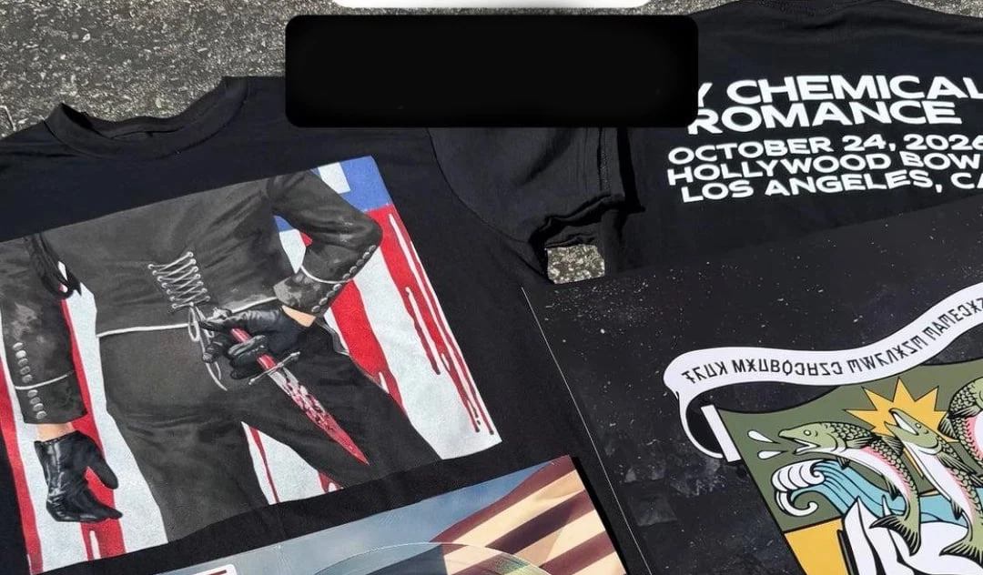 My Chemical Romance in Hollywood Bowl Oct 24 2026 Night 3 Tee, 2-sided, reprint image 2